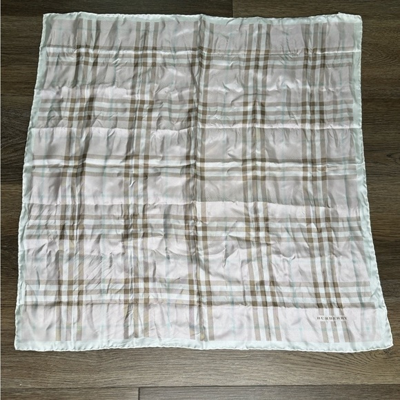 Burberry Check 100% Silk Scarf - Picture 2 of 5